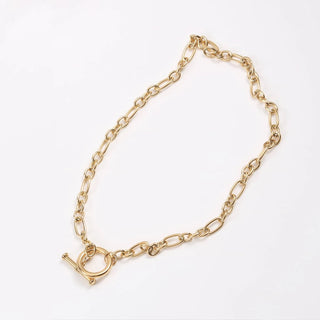 Punky Toggle 18k Gold Plate Necklace