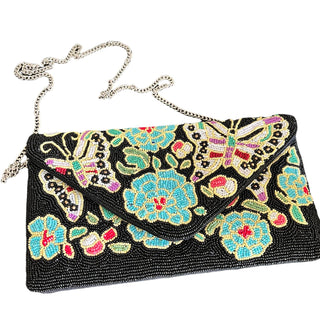 Beaded Flora  Clutch