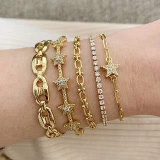 GOLD STAR BRACELET Jewelry Closeout